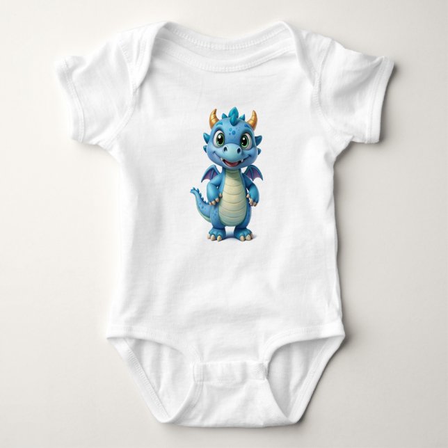 "baby bodysuits for kids funny dinosaur jurassic" (Front)