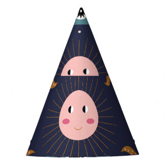 Baby boho, hippie chic pattern. party hat