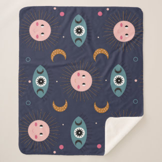 Baby boho, hippie chic pattern. sherpa blanket