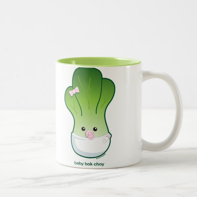 Baby Bok Choy Two-Tone Coffee Mug (Right)