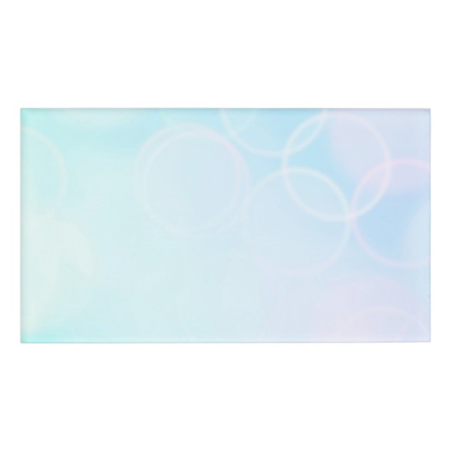 Baby Bokeh - Blue Name Tag (Front)