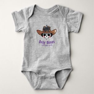 Baby Bones Halloween, Western Skeleton Personalise Bodysuit