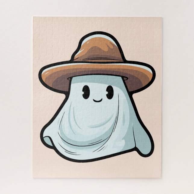 Baby Boo Cowboy Ghost Halloween Collection Jigsaw Puzzle (Vertical)