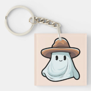 Baby Boo Cowboy Ghost Halloween Collection Key Ring
