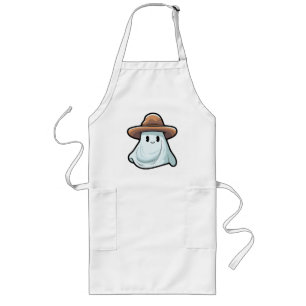 Baby Boo Cowboy Ghost Halloween Collection Long Apron