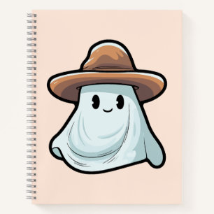 Baby Boo Cowboy Ghost Halloween Collection Notebook