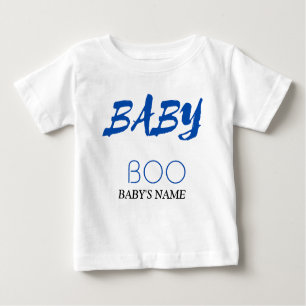 Baby Boo Customisable Name Comfortable Text Design Baby T-Shirt