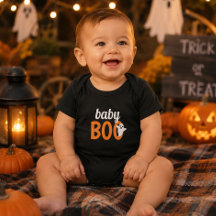 Baby Boo Family Matching Halloween Black Orange