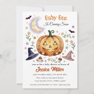 Baby Boo Halloween Baby Shower Invitation