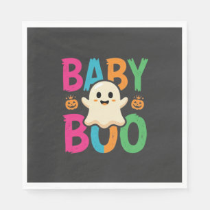 Baby Boo Halloween Ghost Design_1 Napkin