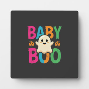 Baby Boo Halloween Ghost Design_1 Plaque