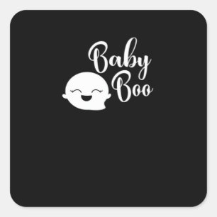 Baby Boo Halloween Square Sticker