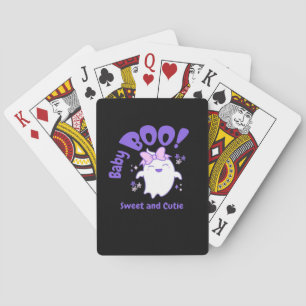 Baby Boo! Sweet And Toddler Halloween Design Playing Cards