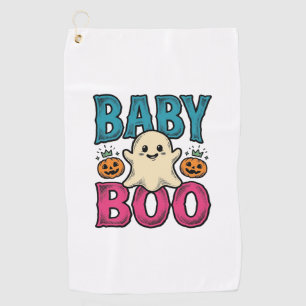 Baby Boo Vintage Halloween Ghost Shirt Design_1 Golf Towel