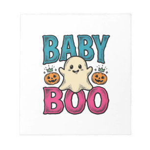 Baby Boo Vintage Halloween Ghost Shirt Design_1 Notepad