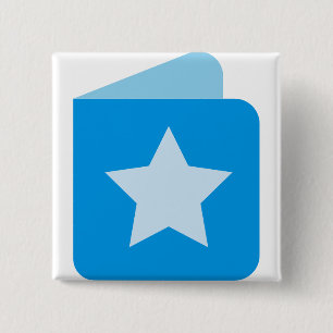 baby book 15 cm square badge