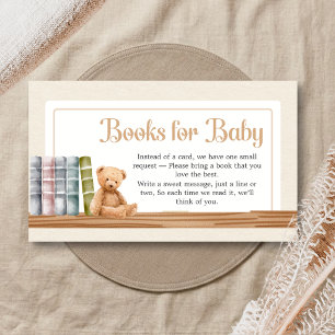 Baby Books and Brunch Baby Shower Books for Baby Enclosure Card