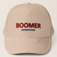 Baby boomer generation cap logo