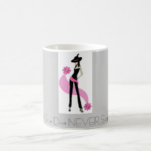 Baby Boomer Gifts - A True Diva NEVER Slurps Mug