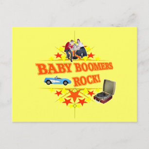 Baby Boomers Rock Postcard