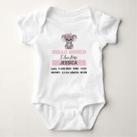 Baby Born Details Pink Koala