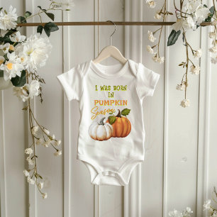 Baby Born in Pumpkin Season Bodysuit