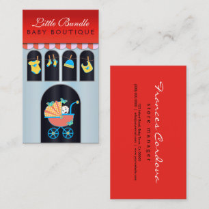Baby Boutique Storefront Babies Shop Business Card