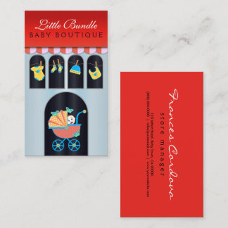 Baby Boutique Storefront Babies Shop Business Card