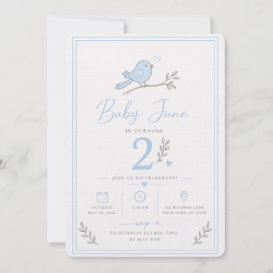 Baby Boy 2nd Birthday Invite