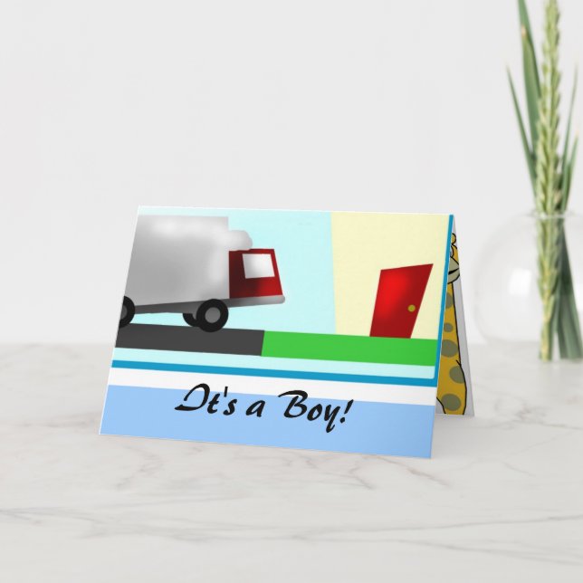 Baby Boy Announcement (Front)