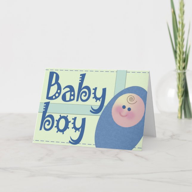 Baby Boy Announcement (Front)