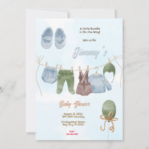Baby Boy Baby Shower Invitation