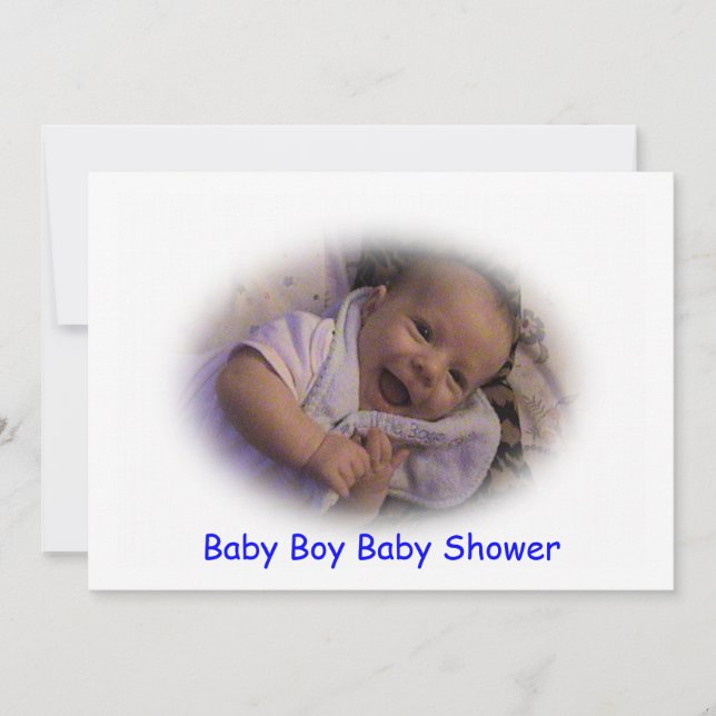 Baby Boy Baby Shower Invitations (Front)