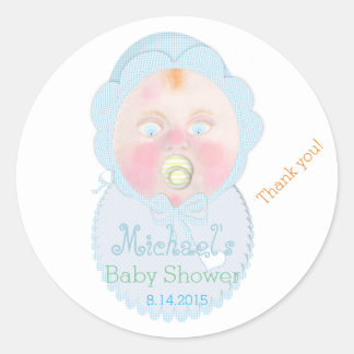 Baby boy Baby Shower stickers by BabyLaia.