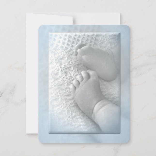 Baby Boy Baptism Invitation (Front)