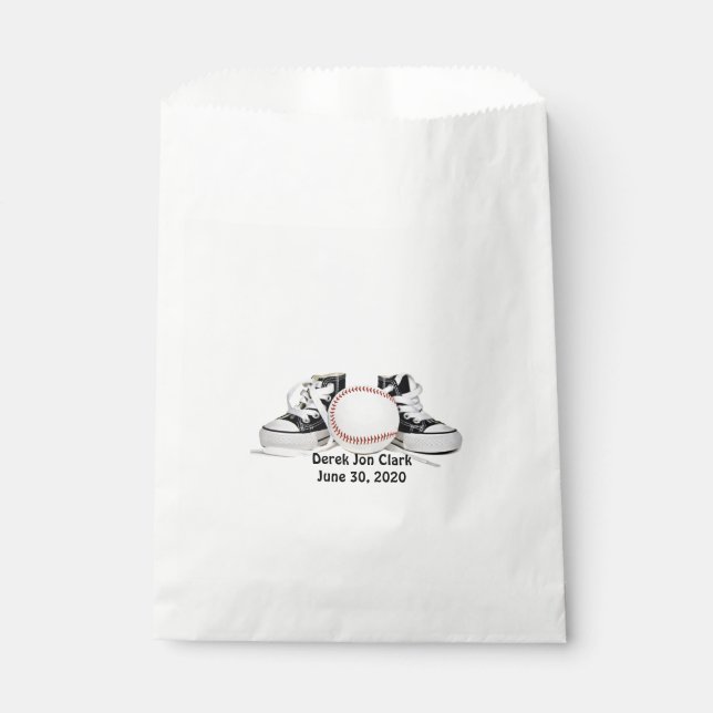 Baby Boy Baseball Favour Bags (Front)