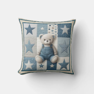 Baby Boy Bear Pillow