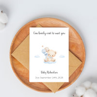 Baby Boy Bearly Wait Pregnancy Keepsake