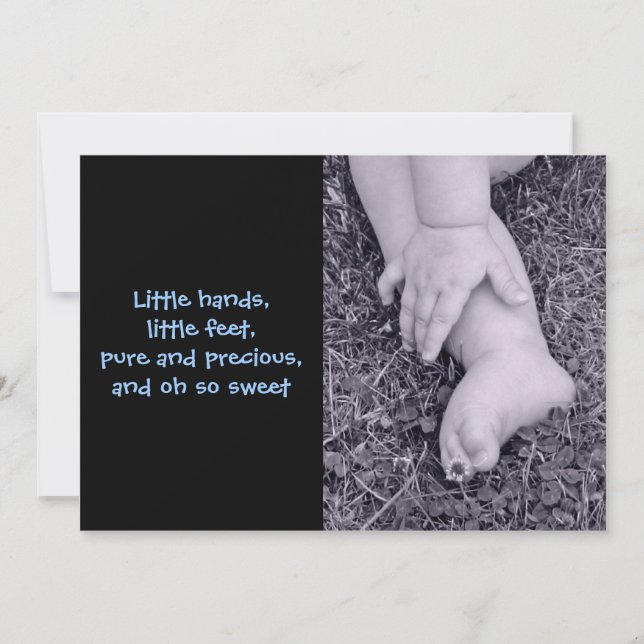 Baby Boy Birth Annoucement Announcement (Front)