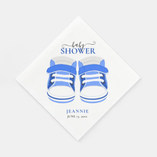 BABY BOY BLUE BOOTIES BABY SHOWER Napkins