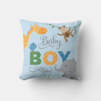 Baby Boy Blue Jungle Animals Nursery