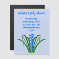 Baby Boy Bluebell Flowers Spring Baby Shower