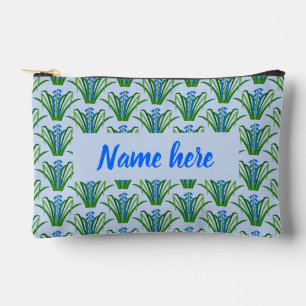 Baby Boy Bluebell Flowers Spring Custom Accessory Pouch