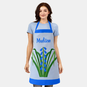 Baby Boy Bluebell Flowers Spring Custom Apron