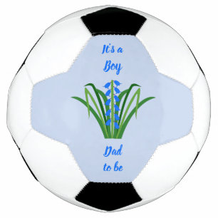 Baby Boy Bluebell Flowers Spring Custom Soccer Ball