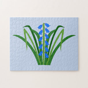 Baby Boy Bluebell Flowers Spring Jigsaw Puzzle