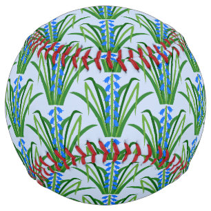 Baby Boy Bluebell Flowers Spring Patterned Softball
