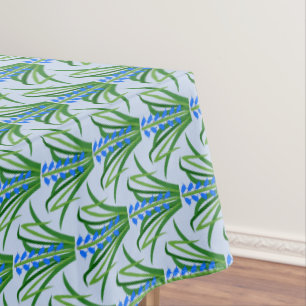Baby Boy Bluebell Flowers Spring Patterned Tablecloth