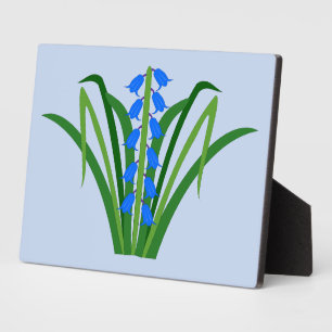 Baby Boy Bluebell Flowers Spring Plaque