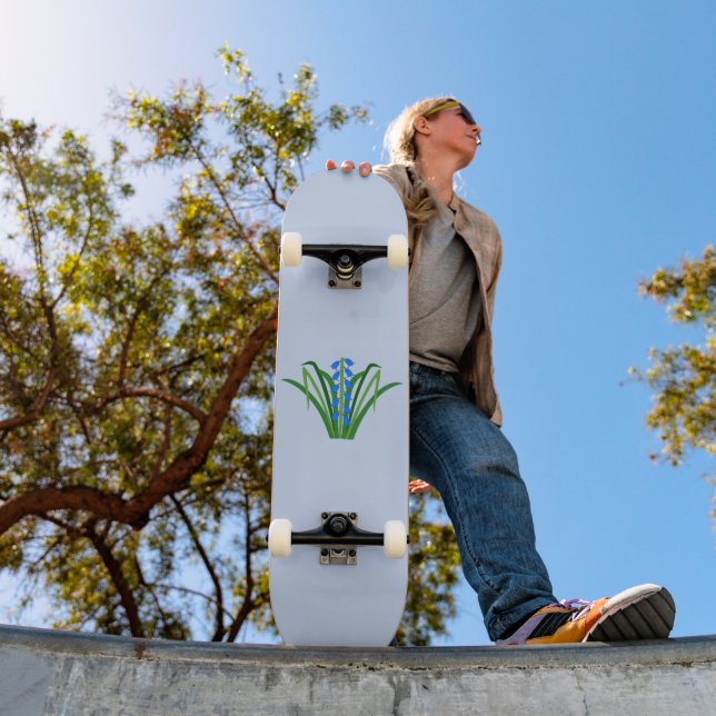 Baby Boy Bluebell Flowers Spring Skateboard (Outdoor 1)